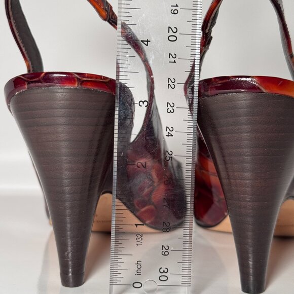 Donald J. Pliner open toed, sling back heels, tortoise shell, size 10M - Picture 8 of 8